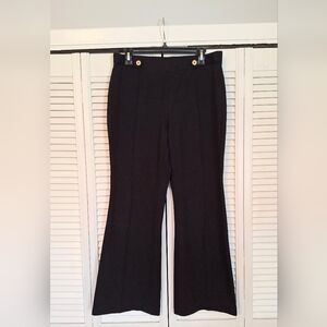 Michael Kors Black Pull On Dress Pants Trousers Sz LG *M6